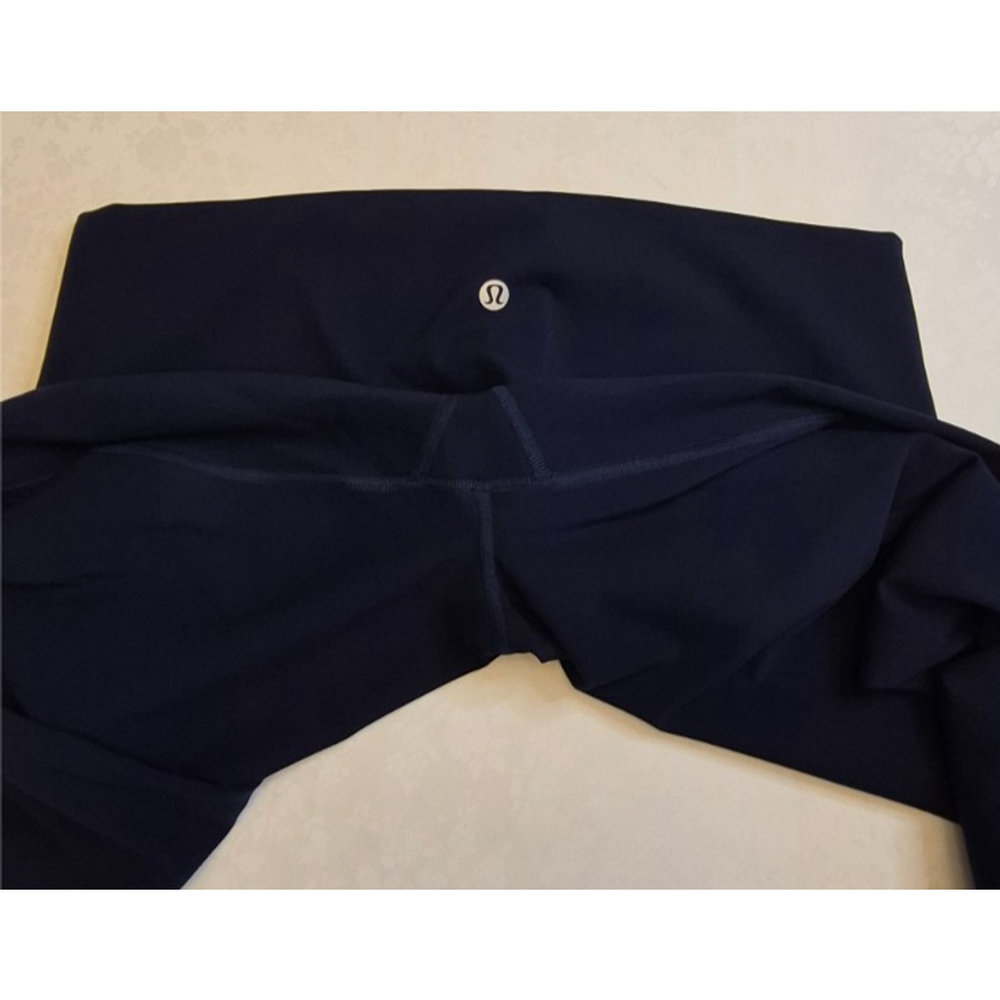Lululemon Wunder Under Leggings True Navy Sz 12 Luxstreme 25" Inseam - Picture 7 of 8